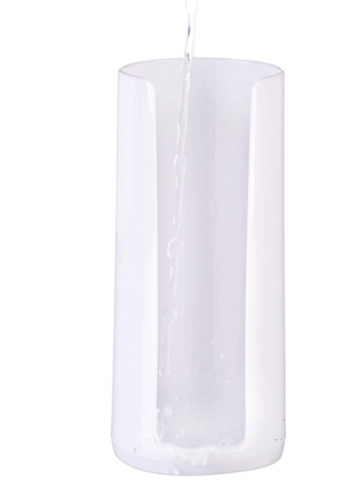 Relaxdays Set de 2 Dozatoare de tampoane de bumbac 17.5 x 7.5 cm, Alb [6]