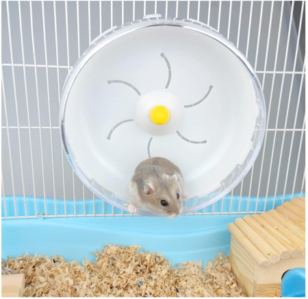 Roata de alergat pentru hamsteri Andiker, alb, 18 cm [6]