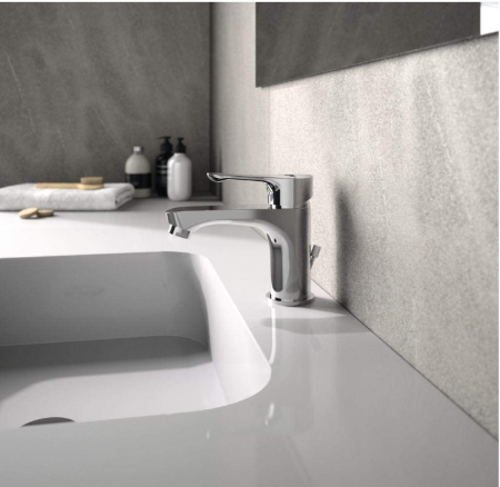 Robinet pentru chiuvetă Ideal Standard BC647AA Alpha cu scurgere din metal cromat [1]