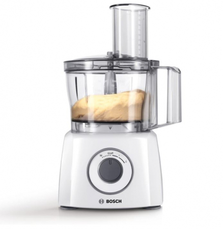 Robot de bucatarie Bosch MultiTalent 3 MCM3100W, 800 W, bol 2.3 l, 2 viteze, Alb/Gri [6]