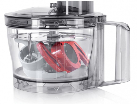 Robot de bucatarie Bosch MultiTalent 3 MCM3100W, 800 W, bol 2.3 l, 2 viteze, Alb/Gri [5]