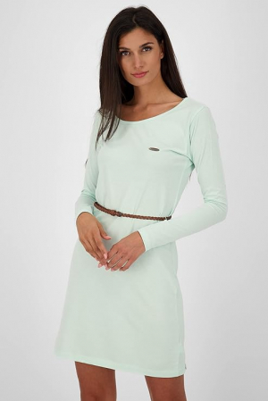 Rochie casual cu maneca lunga pentru femei Alife and Kickin EllinAK A, verde, XL [4]