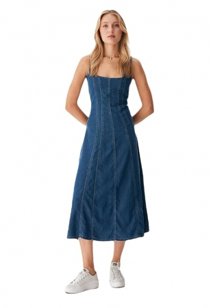 Imbracaminte femei - Rochie casual denim LTB Jeans Marcelina, albastru, S