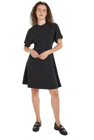 Fashion - Rochie cu maneca scurta pentru femei Tommy Hilfiger WW0WW41271, negru, L