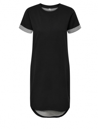 TOATE PRODUSELE - Rochie de damă ONLY Jdyivy S/S Jrs Noos, tip tricou, negru, M