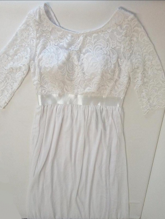 Rochie de mireasa pentru femei Ever-Pretty alba, Marimea 38 [1]