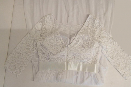 Rochie de mireasa pentru femei Ever-Pretty alba, Marimea 38 [2]