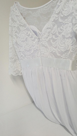 Rochie de mireasa pentru femei Ever-Pretty alba, Marimea 38 [3]