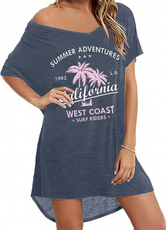 Rochii si Fuste dama - Rochie de plaja pentru acoperire bikini AI'MAGE, gri, M