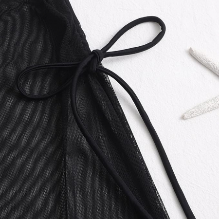 Rochie de plajă pentru bikini Kielsjajd, neagră, L [4]