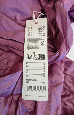 Rochie de satin fara maneci ESPRIT 043EO1E334-506, violet [1]