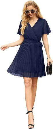 Rochie de vara casual GRECERELLE, bleumarin, M [1]