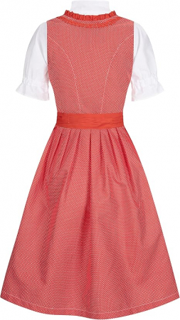 Rochie Dirndl Amelie pentru femei, Almwelt, rosu, marime 42 [5]