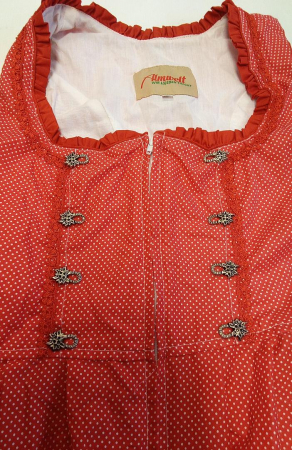 Rochie Dirndl Amelie pentru femei, Almwelt, rosu, marime 42 [2]