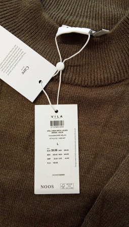 Rochie midi de damă Vila Viril cu decolteu rotund, Marimea L [2]