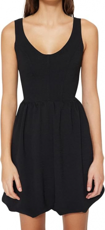 Rochie mini pentru femei Trendyol, Regular Fit, negru, 46 [2]