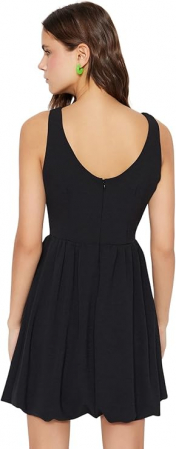 Rochie mini pentru femei Trendyol, Regular Fit, negru, 46 [5]