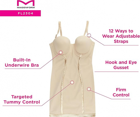 Rochie mini tip corset Maidenform, negru, 38B [2]