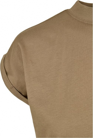 Rochie scurta pentru femei Urban Classics TB1910, guler ingust, kaki, L [3]