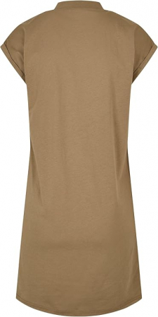 Rochie scurta pentru femei Urban Classics TB1910, guler ingust, kaki, L [1]