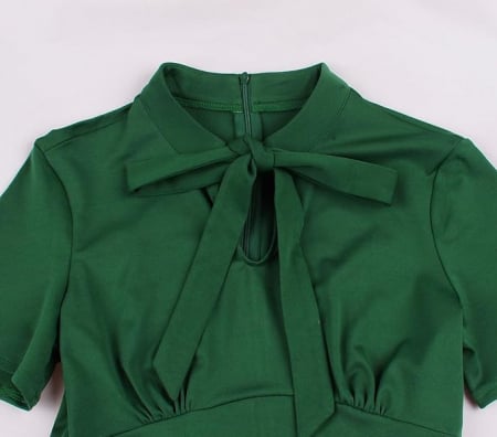 Rochie vintage pentru femei Wellwits, anii 1940, verde, M [3]