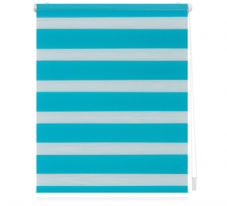 Roleta textila Lichtblick, montare fără găurire, 150l x 80L centimetri, Albastru [0]