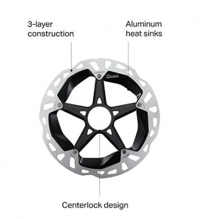Rotor disc frana bicicleta SHIMANO XTR RT-MT900-M Centerlock, 180 mm [4]