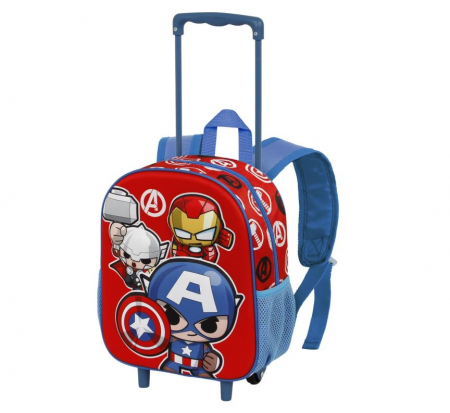 Rucsac cu roti pentru copii Marvel Avengers, 34 x 26 x 13 cm [0]