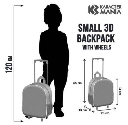 Rucsac cu roti pentru copii Marvel Avengers, 34 x 26 x 13 cm [4]