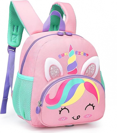 Rucsac de gradinita pentru copii Domueay, 1-5 ani, unicorn roz [0]