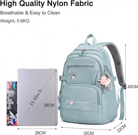 Rucsac de scoala pentru copii FANDARE, 32 x 22 x 45 cm, albastru [2]