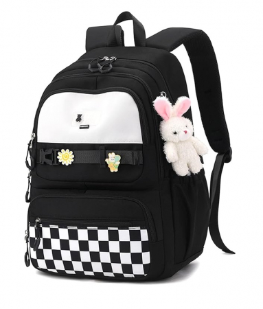 Rucsac de scoala pentru copii JANSBEN, unisex, negru [0]
