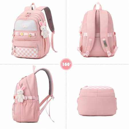 Rucsac de scoala pentru copii JANSBEN, unisex, negru [5]