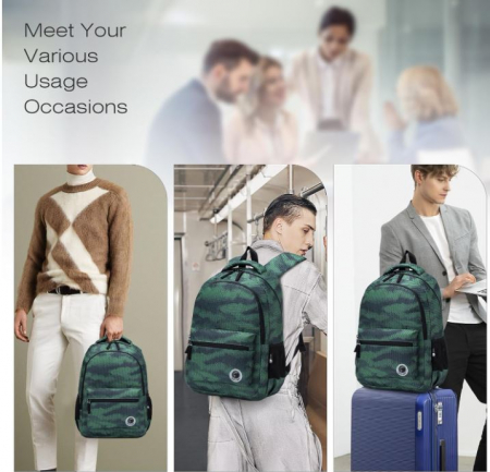 Rucsac de voiaj Est.1987, 40 x 30 x 15 cm, negru [5]