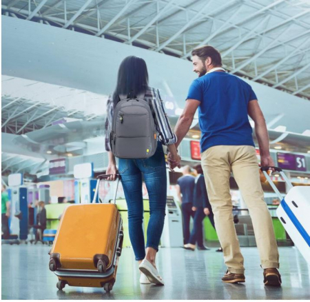 Rucsac de voiaj SPAHER pentru Ryanair, 40 x 20 x 25 cm, violet [3]