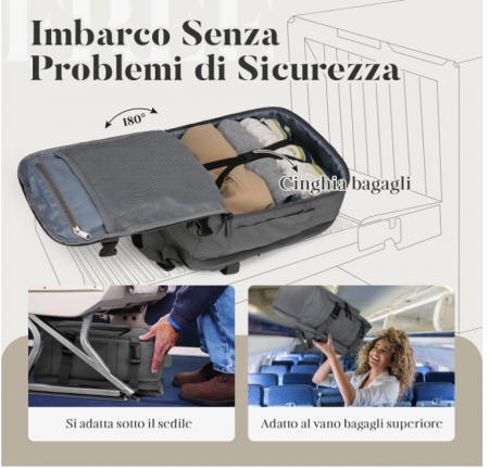 Rucsac de voiaj ZHXX, 40 x 20 x 25 cm [2]