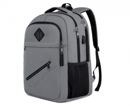 Genti si accesorii barbati - Rucsac impermeabil BIKROD, pentru laptop de 15.6 inchi, gri