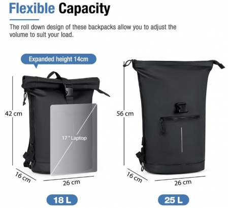 Rucsac pentru laptop Lekeinchi, negru [1]