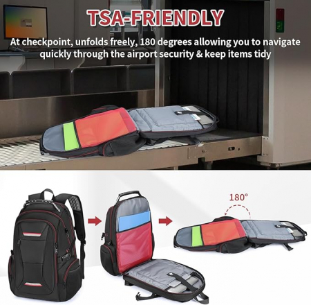 Rucsac pentru laptop VINBAGGE, 15.6 inchi, unisex [2]