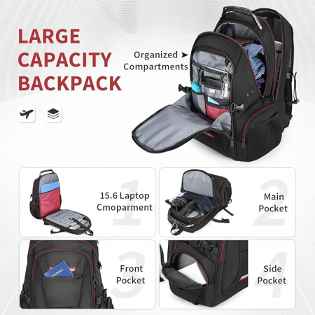 Rucsac pentru laptop VINBAGGE, 15.6 inchi, unisex [3]