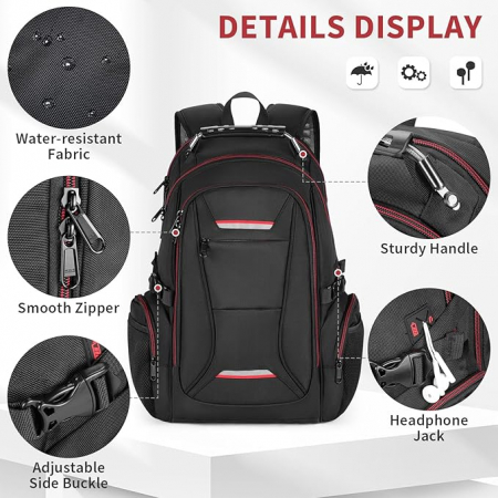 Rucsac pentru laptop VINBAGGE, 15.6 inchi, unisex [4]