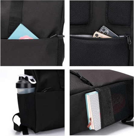 Rucsac pliabil multifuncțional MoFut, pentru laptop de 15.6 inch, negru [4]