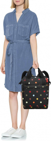 Rucsac Reisenthel Allrounder R, 25 x 40 x 17 cm, 12 litri, print cu buline [5]