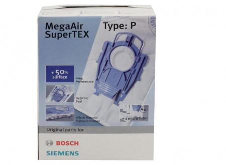 Accesorii si piese aspiratoare - Set 4 saci aspirator Bosch 00468264 pentru modelele VS08, BSG8