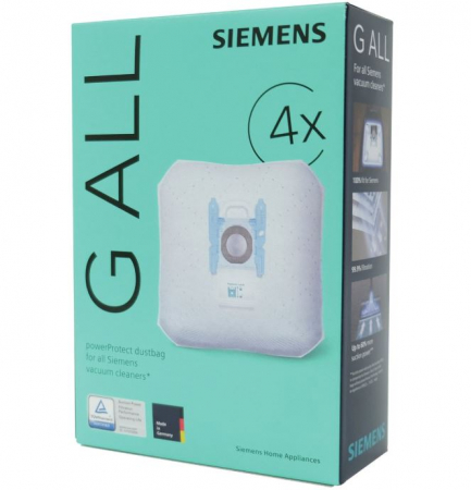 Accesorii si piese aspiratoare - Set 4 saci de aspirator, SIEMENS 17003049, G All, VZ41FGALL