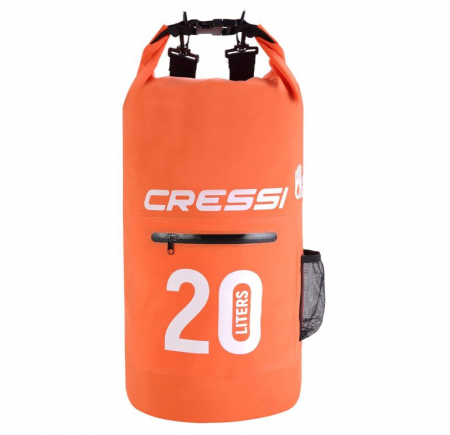 Camping - Sac impermeabil Cressi Dry Bag 20L, pentru plimbări cu barca, camping și snowboard
