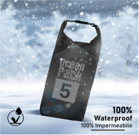 Sac impermeabil Ocean Pack 5L, ideal pentru plajă și sporturi în aer liber [3]