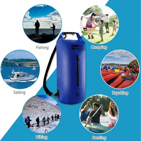Sac Impermeabil OSAH DRYPAK, Curea de umăr reglabilă, 5L [4]