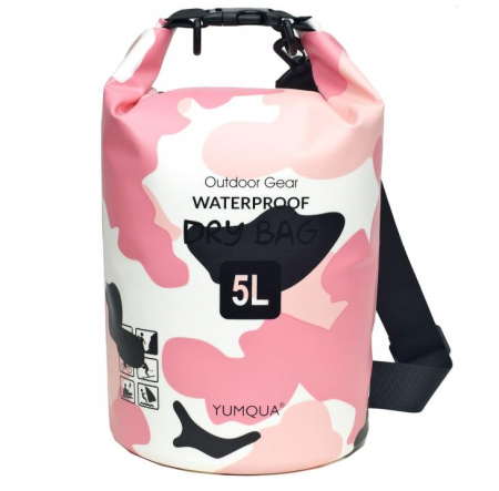 TOATE PRODUSELE - Sac impermeabil YUMQUA, 5L, roz