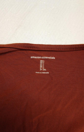 Salopetă cu mânecă scurtă și croială largă Amazon Essentials pentru femei, caramiziu, L [5]